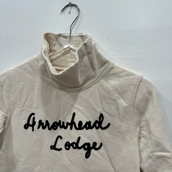 Madewell Arrowhead Lodge Funnel Neck Sweatshirt Small Cream - Picture 3 of 7